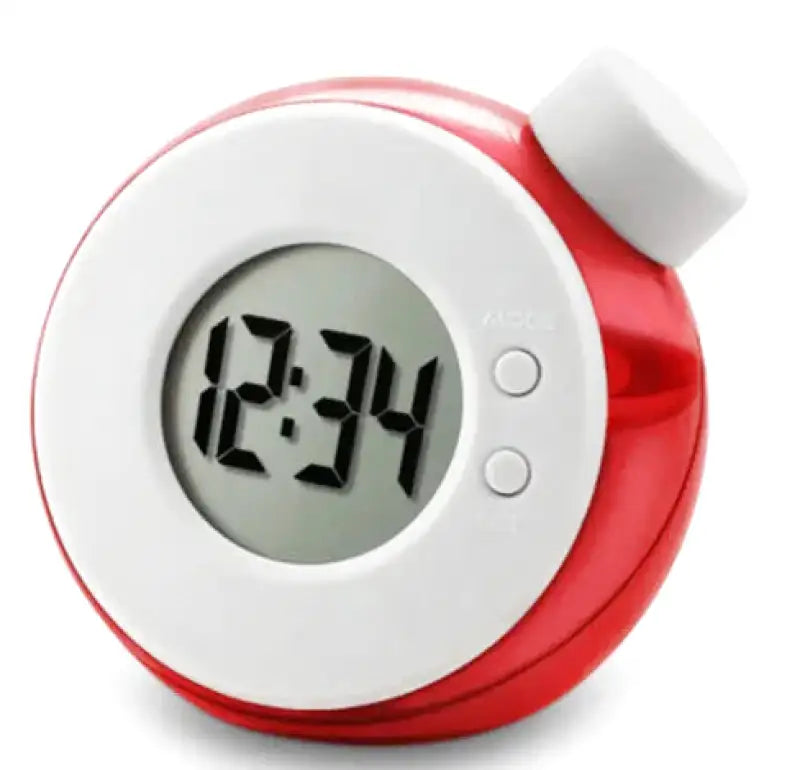 Réveil digital rond bleu à eau sans pile