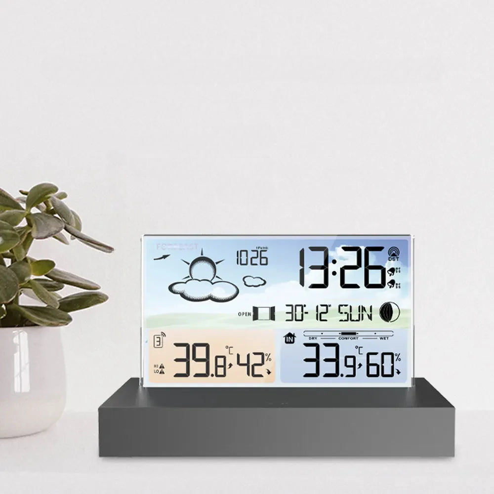 Station météo numérique avec écran couleur et capteur sans fil -  - reveil-intelligent-station-meteo - ["intelligent"]