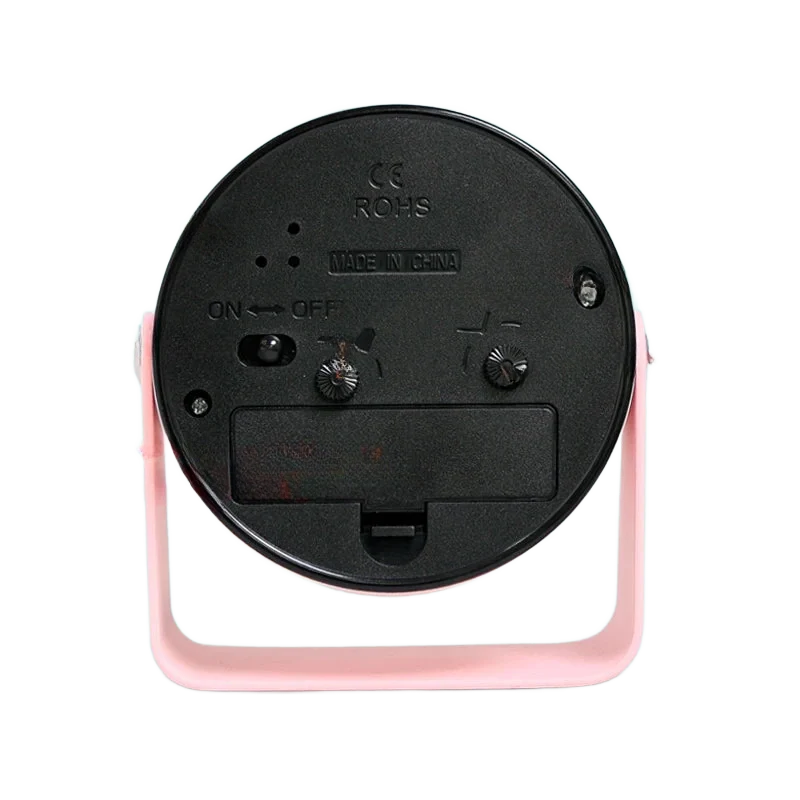 Réveil rond moderne en métal noir mat -  - reveil-analogique-trotteuse-silencieuse - ["analogique","m\u00e9canique","petit","simple","voyage"]