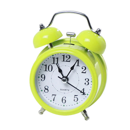 Réveil rétro en métal rouge à double cloche -  - reveil-vintage-cloche - []