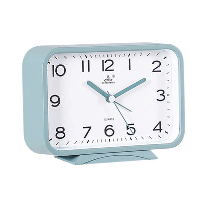 Réveil rectangulaire jaune mat avec coins arrondis -  - reveil-analogique-rectangle - ["analogique","petit","petit reveil","r\u00e9veil analogique","simple"]