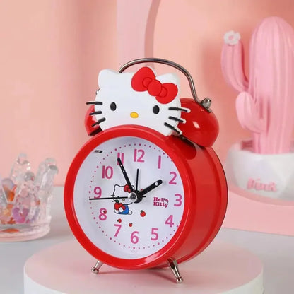 Réveil rond en métal rouge Hello Kitty -  - reveil-hello-kitty-rond - ["ado"]