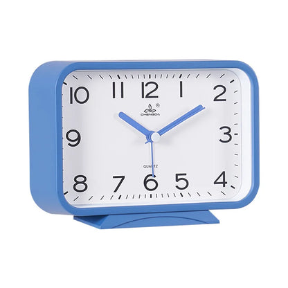 Réveil rectangulaire jaune mat avec coins arrondis -  - reveil-analogique-rectangle - ["analogique","petit","petit reveil","r\u00e9veil analogique","simple"]