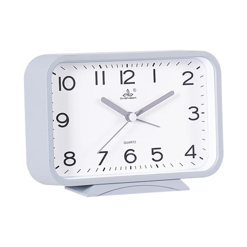 Réveil rectangulaire jaune mat avec coins arrondis -  - reveil-analogique-rectangle - ["analogique","petit","petit reveil","r\u00e9veil analogique","simple"]