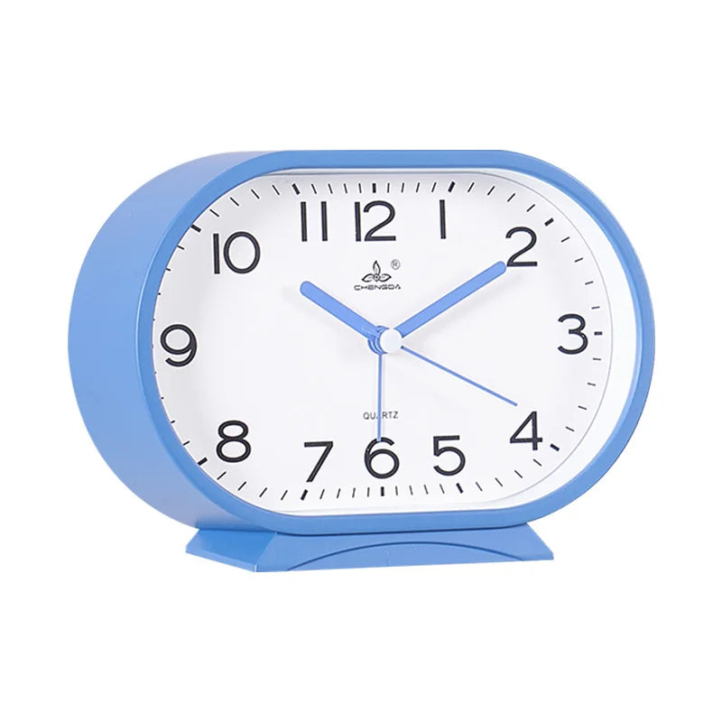 Réveil ovale rouge en plastique brillant -  - reveil-analogique-ovale - ["analogique","num\u00e9rique","petit","petit reveil","R\u00e9veil Analogique","simple"]