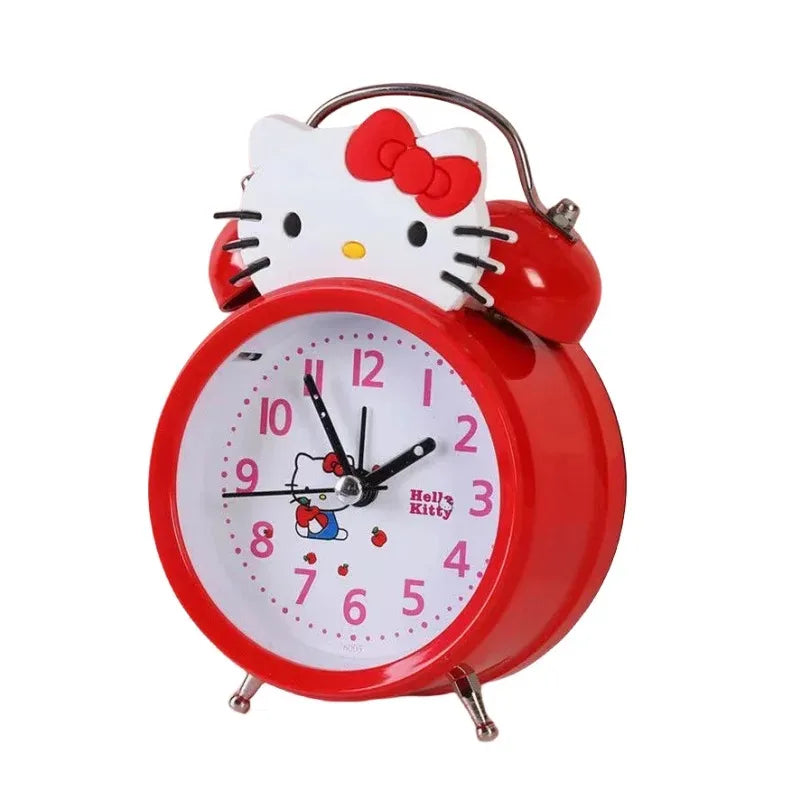 Réveil rond en métal rouge Hello Kitty -  - reveil-hello-kitty-rond - ["ado"]