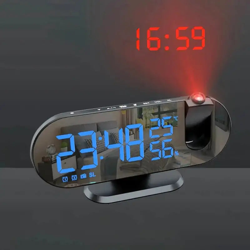 Radio réveil courbé transparent avec affichage LED bleu -  - radio-reveil-projecteur-garcon - ["connect\u00e9","digital","gar\u00e7on","num\u00e9rique","projecteur","radio reveil connect\u00e9","radio r\u00e9veil projecteur","r\u00e9veil connect\u00e9","r\u00e9veil digital","r\u00e9veil projecteur","simple"]