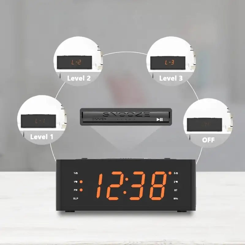 Radio réveil numérique noir à grands chiffres LED orange -  - radio-reveil-gros-chiffres - ["digital","lumineux","num\u00e9rique","petit reveil","Radio R\u00e9veil Lumineux","r\u00e9veil digital","simple"]