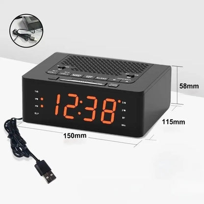 Radio réveil numérique noir à grands chiffres LED orange -  - radio-reveil-gros-chiffres - ["digital","lumineux","num\u00e9rique","petit reveil","Radio R\u00e9veil Lumineux","r\u00e9veil digital","simple"]