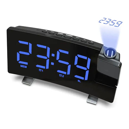 Radio réveil numérique noir à projection bleue LED -  - radio-reveil-projecteur-bleu - ["digital","lumineux","num\u00e9rique","petit","petit reveil","projecteur","radio reveil projecteur","Radio R\u00e9veil Lumineux","r\u00e9veil digital","r\u00e9veil projecteur","simple"]
