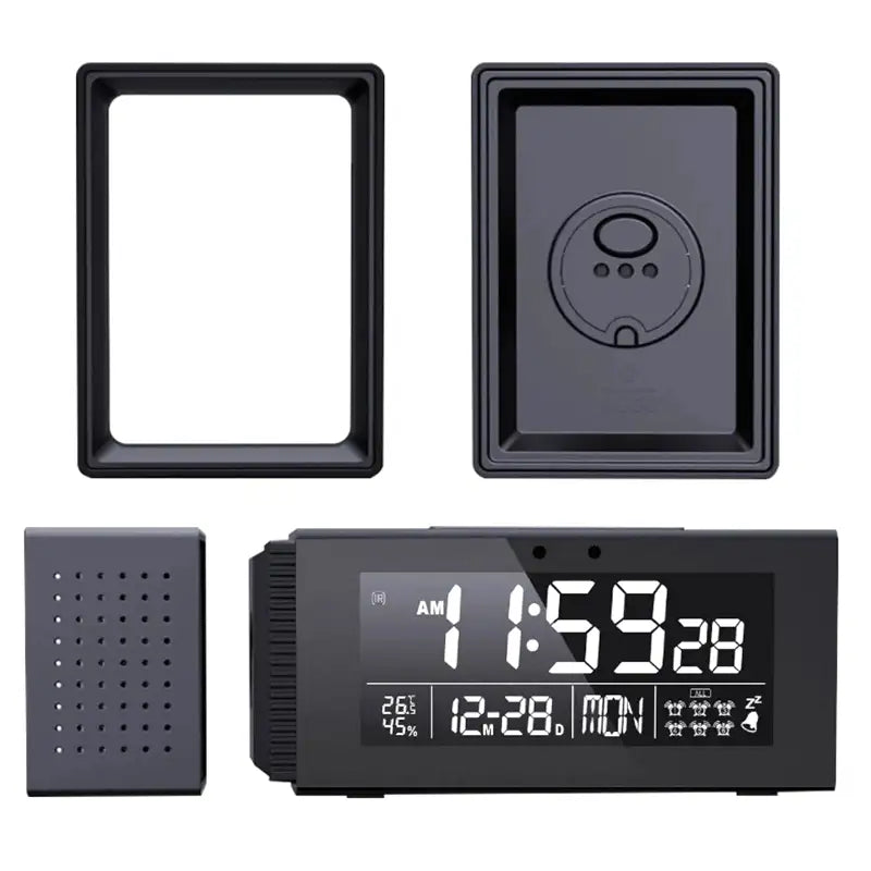 Radio réveil numérique noir avec affichage multifonction -  - radio-reveil-lumineux - ["connect\u00e9","digital","lumineux","num\u00e9rique","petit reveil","radio reveil","radio reveil connect\u00e9","Radio R\u00e9veil Lumineux","r\u00e9veil connect\u00e9","r\u00e9veil digital","simple"]