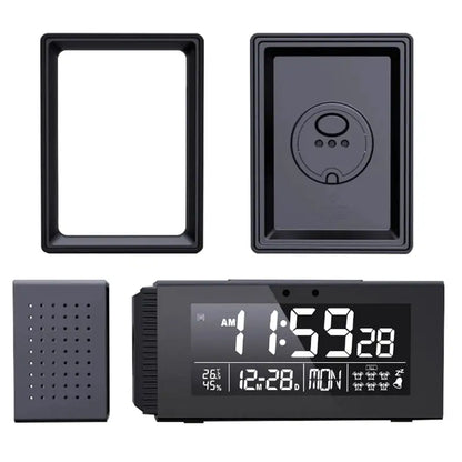 Radio réveil numérique noir avec affichage multifonction -  - radio-reveil-lumineux - ["connect\u00e9","digital","lumineux","num\u00e9rique","petit reveil","radio reveil","radio reveil connect\u00e9","Radio R\u00e9veil Lumineux","r\u00e9veil connect\u00e9","r\u00e9veil digital","simple"]