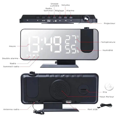 Radio réveil numérique noir avec projecteur et température -  - radio-reveil-projecteur-et-temperature - ["connect\u00e9","digital","num\u00e9rique","petit reveil","projecteur","radio reveil connect\u00e9","radio reveil projecteur","r\u00e9veil connect\u00e9","r\u00e9veil digital","r\u00e9veil projecteur","simple"]