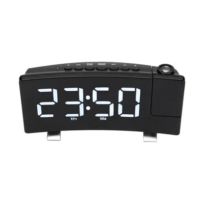 Radio réveil numérique noir avec projecteur LED bleu -  - radio-reveil-projecteur-ado - ["ado","digital","intelligent","lumineux","num\u00e9rique","petit","petit reveil","plastique","projecteur","radio reveil projecteur","Radio R\u00e9veil Lumineux","r\u00e9veil digital","r\u00e9veil projecteur","simple"]