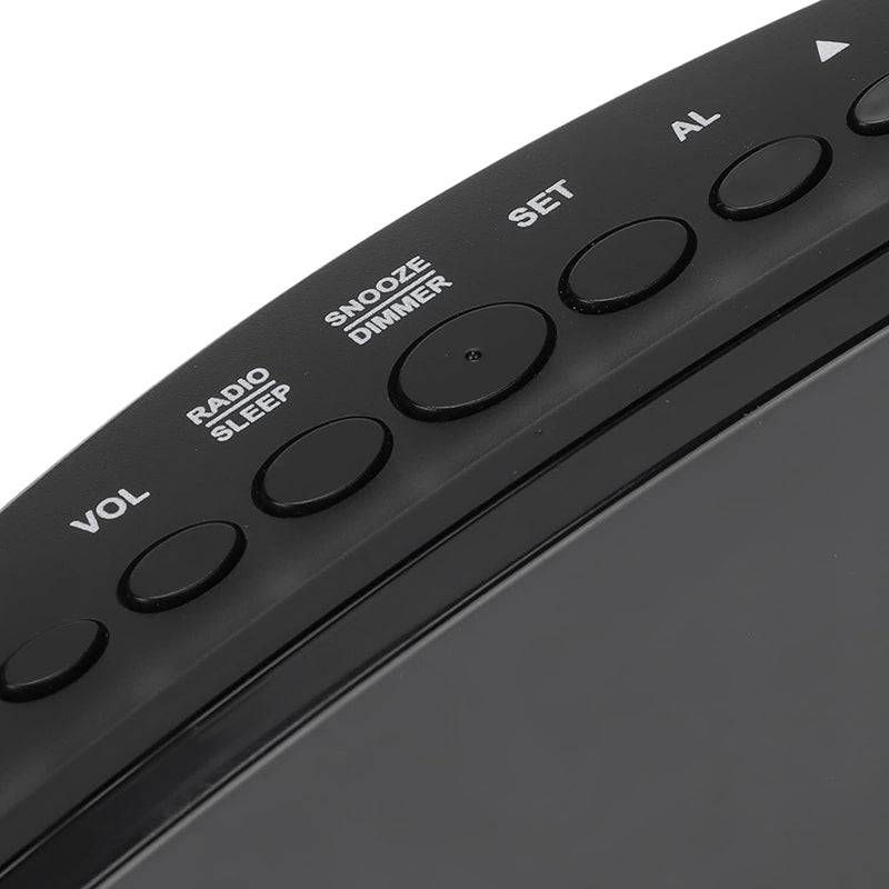 Réveil projecteur noir à affichage LED vert -  - radio-reveil-projecteur-usb - ["digital","Jour Nuit","num\u00e9rique","petit reveil","projecteur","radio reveil projecteur","r\u00e9veil digital","r\u00e9veil projecteur","simple"]