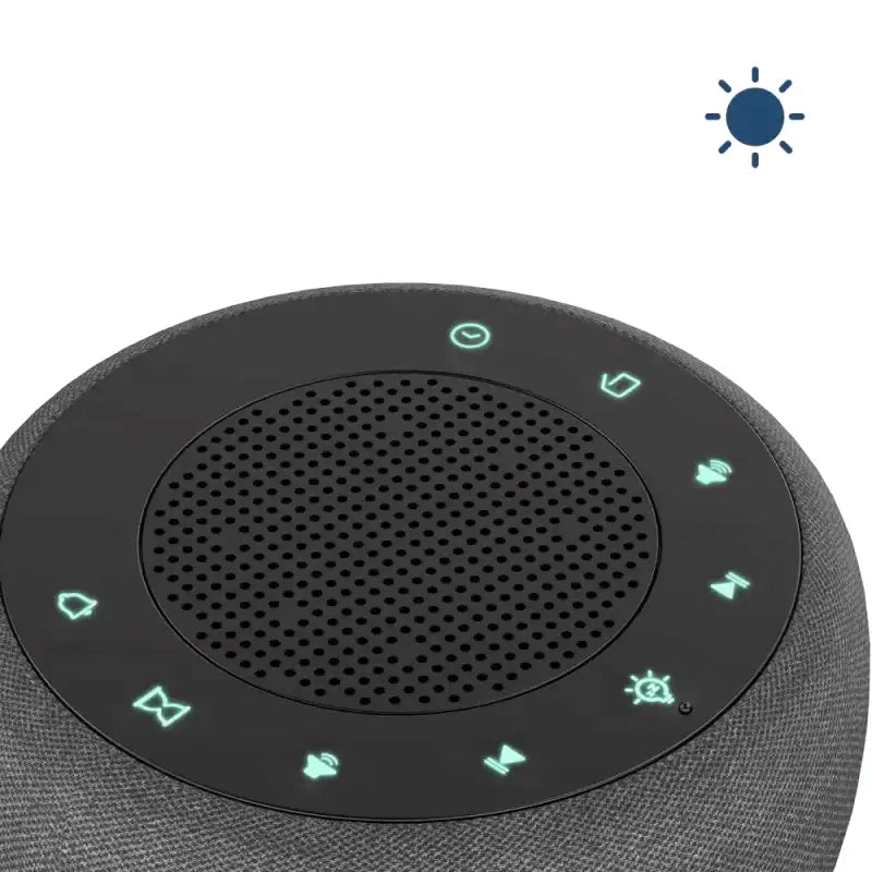 Radio réveil rond en tissu gris avec écran digital -  - radio-reveil-fm-numerique - ["ado","bluetooth","connect\u00e9","digital","lumineux","lumi\u00e8re","petit reveil","radio reveil","radio reveil connect\u00e9","Radio R\u00e9veil Lumineux","R\u00e9veil bluetooth","r\u00e9veil connect\u00e9","r\u00e9veil digital","simple"]