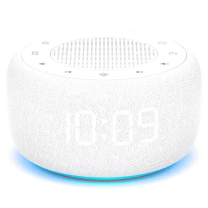 Radio réveil rond en tissu gris avec écran digital -  - radio-reveil-fm-numerique - ["ado","bluetooth","connect\u00e9","digital","lumineux","lumi\u00e8re","petit reveil","radio reveil","radio reveil connect\u00e9","Radio R\u00e9veil Lumineux","R\u00e9veil bluetooth","r\u00e9veil connect\u00e9","r\u00e9veil digital","simple"]