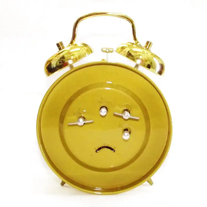 Réveil à double cloche en métal doré vintage -  - reveil-mecanique-dore-vintage - ["analogique","Jour Nuit","R\u00e9veil Analogique"]