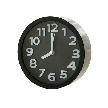 Réveil rond bleu mat avec chiffres en relief -  - reveil-a-pile-de-couleur - ["analogique","enfant","Jour Nuit","petit","R\u00e9veil Analogique","r\u00e9veil enfant","simple","voyage"]