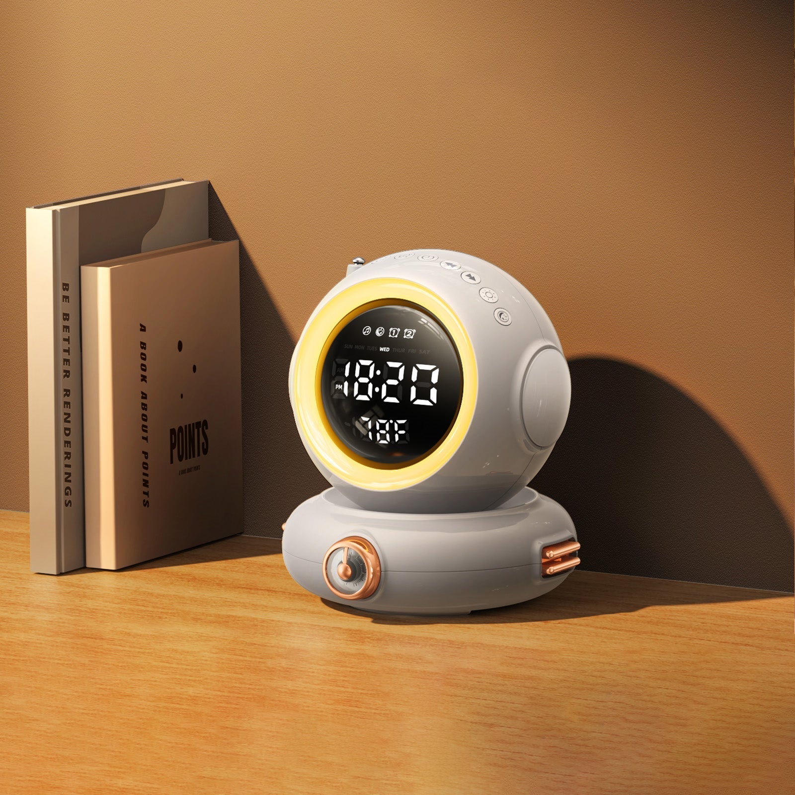 Réveil sphérique LED multicolore avec affichage digital -  - reveil-ado-aube - ["ado","connect\u00e9","digital","lumineux","lumi\u00e8re","petit","petit reveil","radio reveil connect\u00e9","Radio R\u00e9veil Lumineux","r\u00e9veil connect\u00e9","r\u00e9veil digital","simple","veilleuse"]