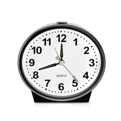 Réveil analogique à cadre noir quartz -  - petit-reveil-a-pile-analogique - ["analogique","petit","r\u00e9veil analogique","simple","voyage"]