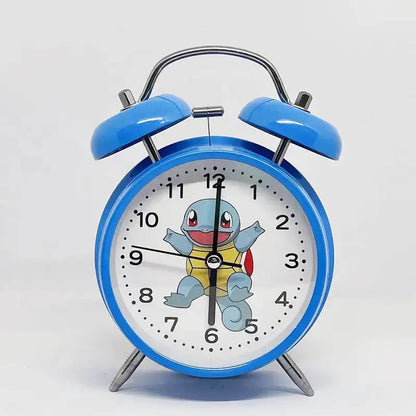 Réveil analogique bleu en métal avec motif Carapuce -  - reveil-pokemon-carapuce - ["ado","pok\u00e9mon"]