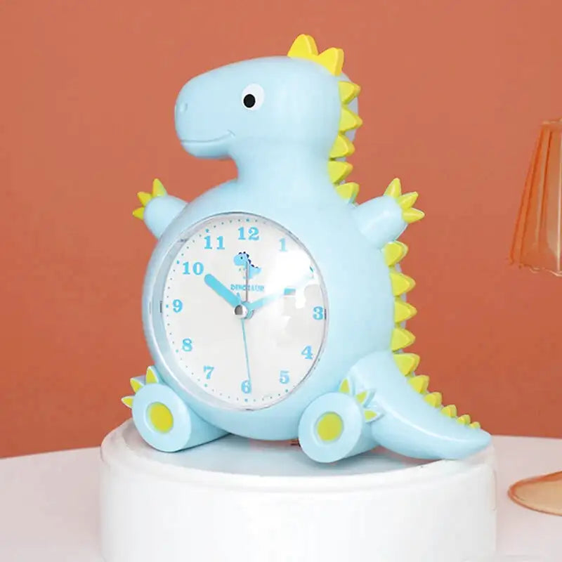 Réveil analogique dinosaure en plastique bleu et jaune -  - reveil-dinosaure-analogique - ["dinosaure","enfant","plastique","r\u00e9veil dinosaure","r\u00e9veil enfant","\u00e9ducatif"]