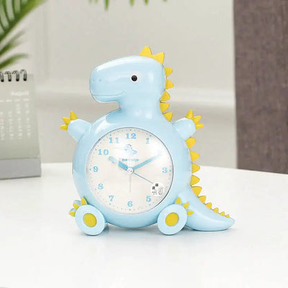 Réveil analogique dinosaure en plastique bleu et jaune -  - reveil-dinosaure-analogique - ["dinosaure","enfant","plastique","r\u00e9veil dinosaure","r\u00e9veil enfant","\u00e9ducatif"]
