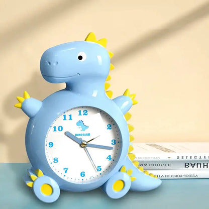 Réveil analogique dinosaure en plastique bleu et jaune -  - reveil-dinosaure-analogique - ["dinosaure","enfant","plastique","r\u00e9veil dinosaure","r\u00e9veil enfant","\u00e9ducatif"]