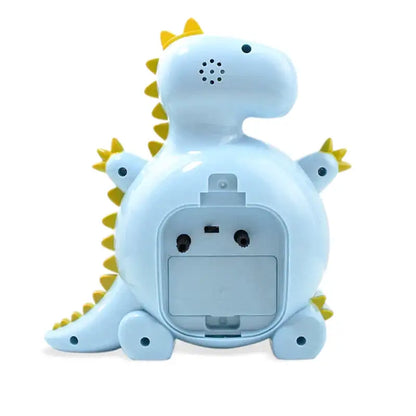 Réveil analogique dinosaure en plastique bleu et jaune -  - reveil-dinosaure-analogique - ["dinosaure","enfant","plastique","r\u00e9veil dinosaure","r\u00e9veil enfant","\u00e9ducatif"]