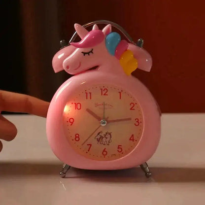 Réveil analogique licorne en plastique rose multicolore -  - reveil-enfant-licorne - ["analogique","enfant","fille","licorne","petit","petit reveil","r\u00e9veil analogique","r\u00e9veil enfant","r\u00e9veil licorne","simple","voyage"]