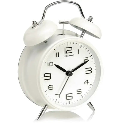 Réveil analogique rétro en métal noir mat -  - reveil-analogique-design - ["analogique","m\u00e9canique","petit","R\u00e9veil Analogique","simple","vintage","voyage"]