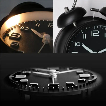 Réveil analogique rétro en métal noir mat -  - reveil-analogique-design - ["analogique","m\u00e9canique","petit","R\u00e9veil Analogique","simple","vintage","voyage"]