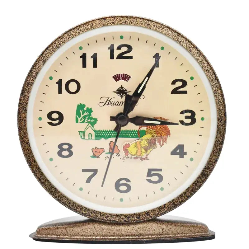 Réveil ancien mécanique effet bronze rouillé -  - vieux-reveil-mecanique - ["Jour Nuit"]