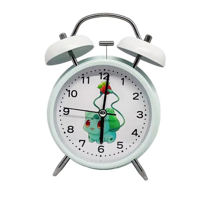 Réveil bleu pastel en métal motif Bulbizarre -  - reveil-pokemon-bulbizar - ["pok\u00e9mon"]