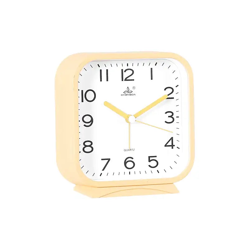 Réveil carré bleu en plastique avec chiffres noirs -  - reveil-analogique-carre - ["ado","analogique","petit","R\u00e9veil Analogique","simple"]