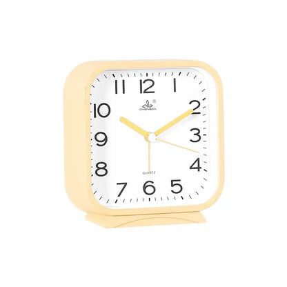 Réveil carré bleu en plastique avec chiffres noirs -  - reveil-analogique-carre - ["ado","analogique","petit","R\u00e9veil Analogique","simple"]