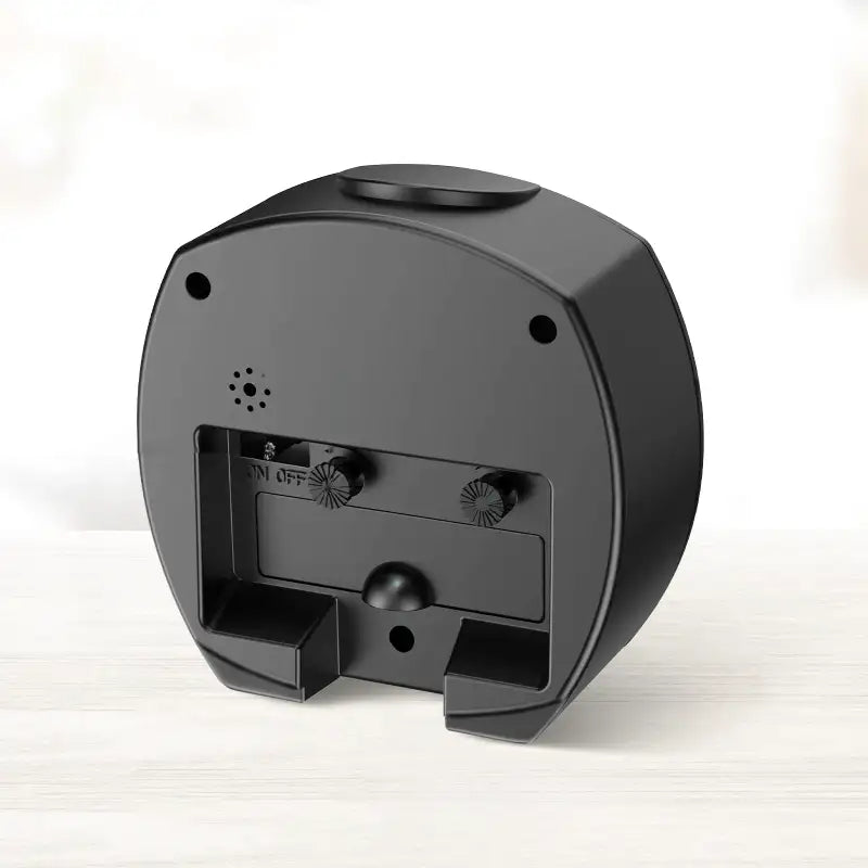 Réveil carré moderne noir avec aiguilles colorées -  - reveil-simple-et-sympa - []