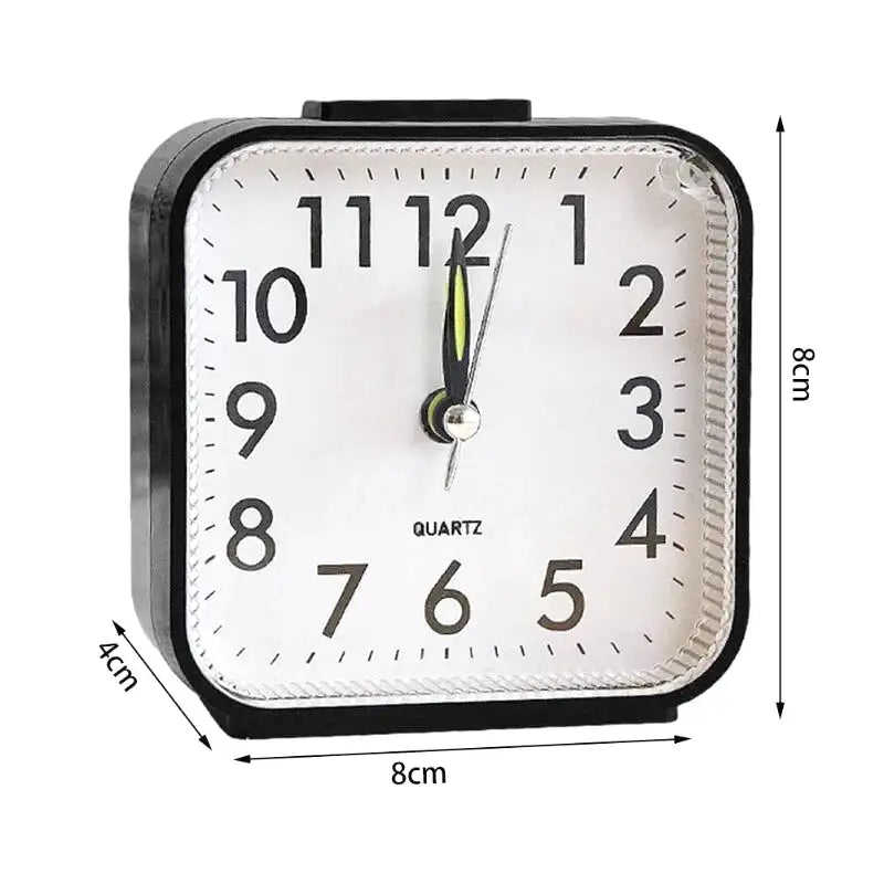 Réveil carré noire à chiffres contrastés -  - reveil-simple-avec-pile - ["carr\u00e9","Jour Nuit","pile","voyage"]
