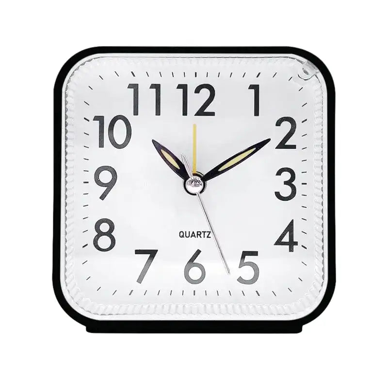 Réveil carré noire à chiffres contrastés -  - reveil-simple-avec-pile - ["carr\u00e9","Jour Nuit","pile","voyage"]