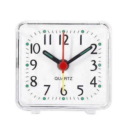 Réveil carré transparent avec mécanisme apparent