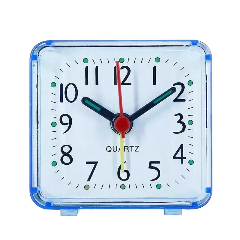 Réveil carré transparent avec mécanisme apparent