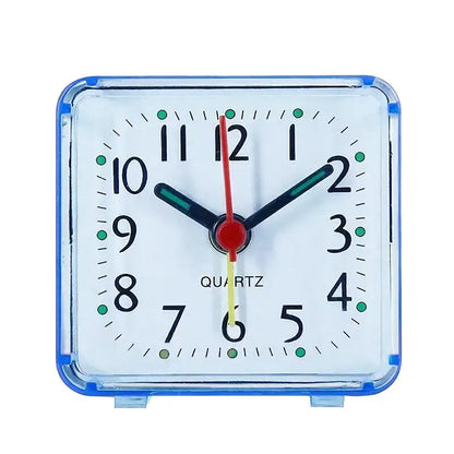 Réveil carré transparent avec mécanisme apparent