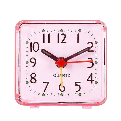 Réveil carré transparent avec mécanisme apparent