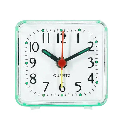 Réveil carré transparent avec mécanisme apparent