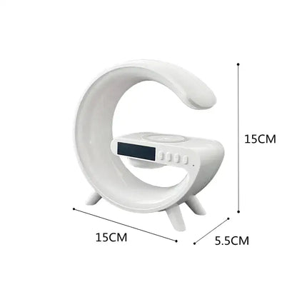 Réveil croissant LED multicolore avec chargeur induction