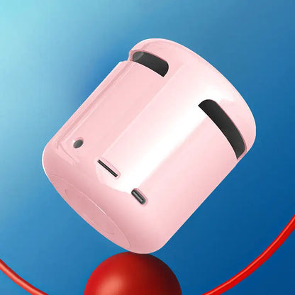 Réveil cube rose brillant avec affichage numérique et radio FM