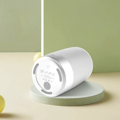 Réveil cylindrique bicolore avec affichage numérique LED