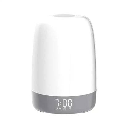 Réveil cylindrique bicolore avec affichage numérique LED