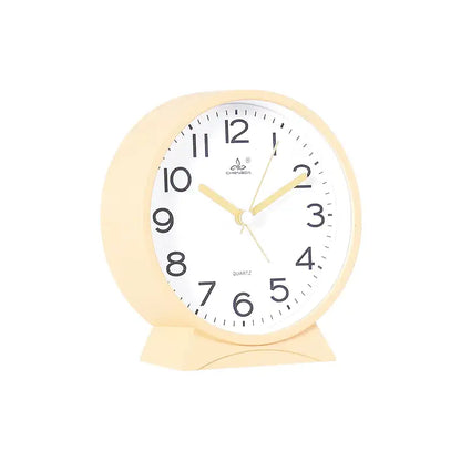 Réveil de table rond noir à chiffres contrastés